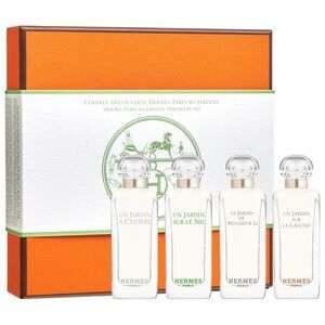 Hermès Parfums Perfume Fragrance Les Jardins Mini Travel Discovery 4PC Gift Set